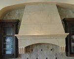 Hood Close up of Faux Stone